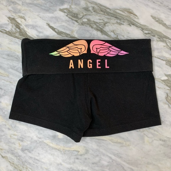 Victoria's Secret Pants - Victoria’s Secret Angel Yoga Foldover Shorts XS